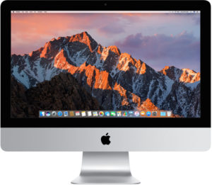iMac 21.5-inch, Intel Core i5 1.6 GHz (Turbo Boost jopa 2.7 GHz), 8 GB, 1 TB