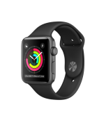 Watch Series 3 Aluminum (42mm), Black Sport Watch Series 3 Aluminum (42mm), Black Sport