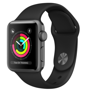 Watch Series 3 Aluminum (42mm), Space Gray, Gray Sport Band