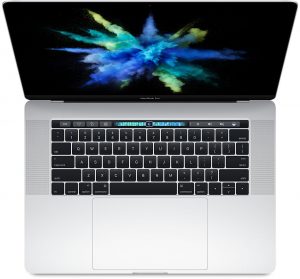 MacBook Pro 15" Touch Bar Late 2016 (Intel Quad-Core i7 2.6 GHz 16 GB RAM 256 GB SSD), Silver, Intel Quad-Core i7 2.6 GHz, 16 GB RAM, 256 GB SSD