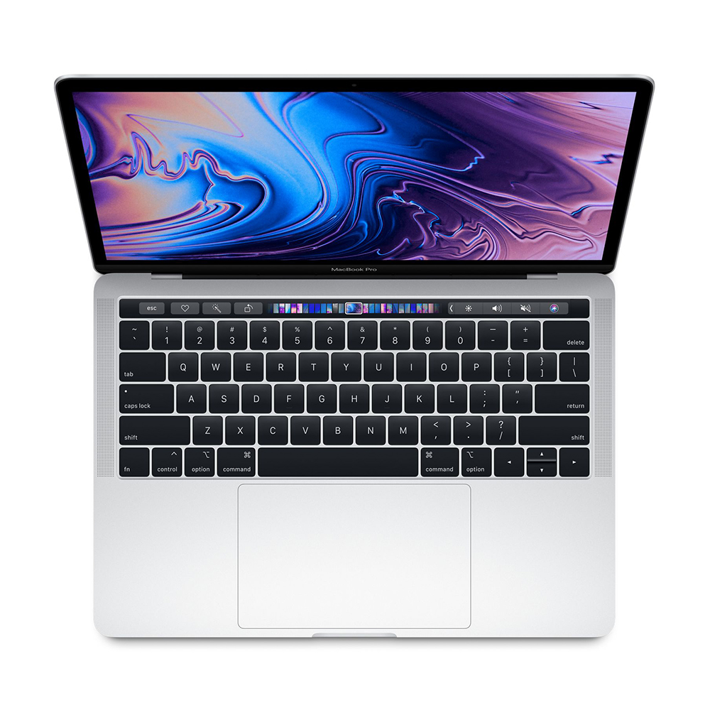 Käytetty MacBook Pro 13" 4TBT Mid 2019 (Intel Quad-Core i7 2.8 GHz, 16 GB RAM, 512 GB SSD) Silver 2019 16 GB RAM - 512 GB SSD