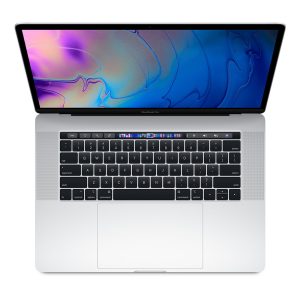 MacBook Pro 15" Touch Bar Mid 2019 (Intel 6-Core i7 2.6 GHz 16 GB RAM 512 GB SSD), Silver, Intel 6-Core i7 2.6 GHz, 16 GB RAM, 512 GB SSD