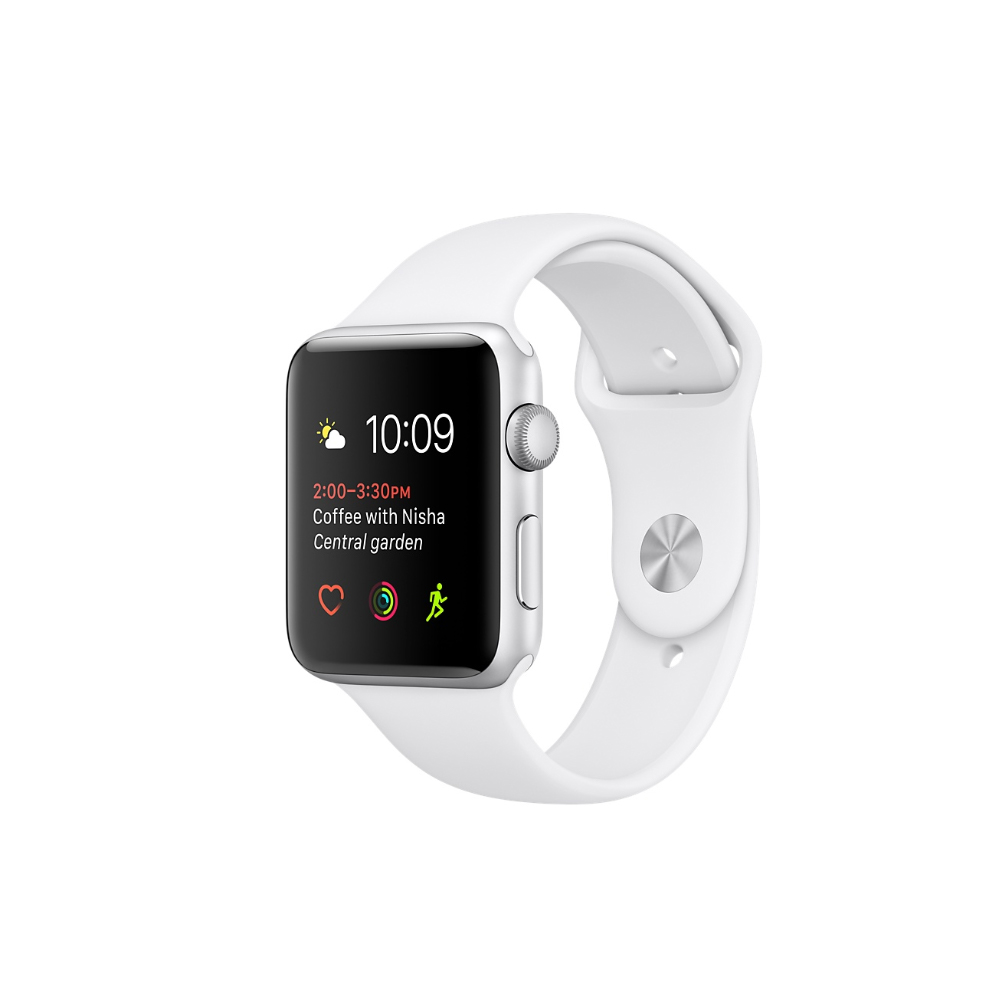 Watch Series 1 (42mm), Silver, White Sport Band Watch Series 1 (42mm), Silver, White Sport Band