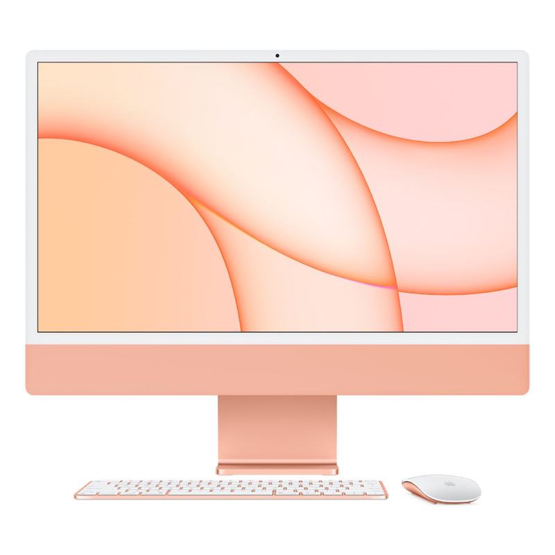 Käytetty iMac 24" M1 2021 (Apple M1 8-Core, 8 GB RAM, 512 GB SSD, 8-Core) Orange 8 GB RAM - 512 GB SSD