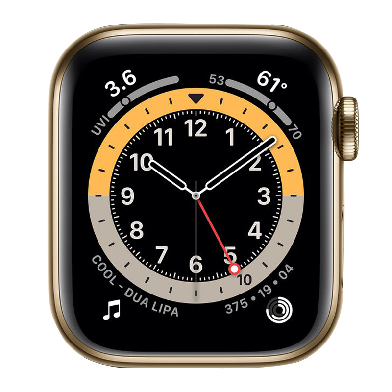 Käytetty Apple Watch Series 6 Steel Cellular (44mm) Gold Gold Milanese Loop