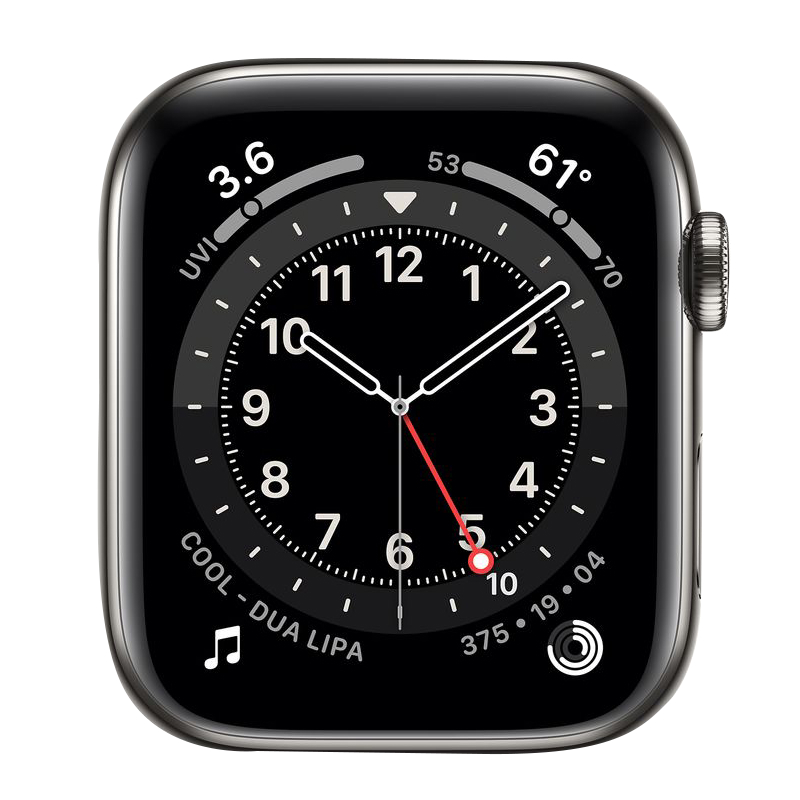 Käytetty Apple Watch Series 6 Steel Cellular (40mm) Graphite Milanese Loop