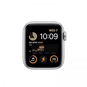Watch SE (2nd Gen) (40mm), Silver, Black Sport Band