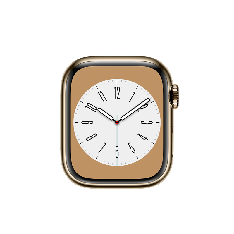 Käytetty Apple Watch Series 8 Steel Cellular (45mm) Gold Gold Milanese Loop