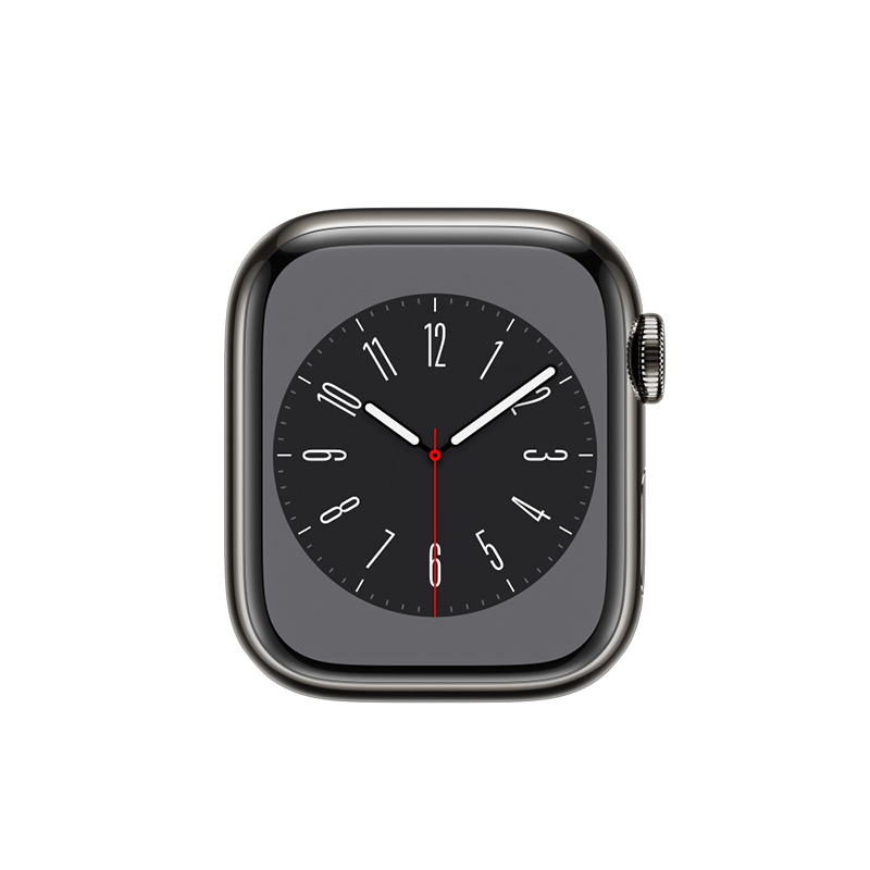 Käytetty Apple Watch Series 8 Steel Cellular (45mm) Graphite Black Sport Band