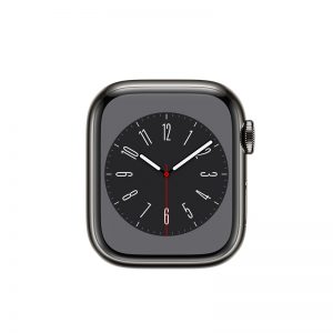 Watch Series 8 Steel Cellular (45mm), Graphite, Black Sport Band