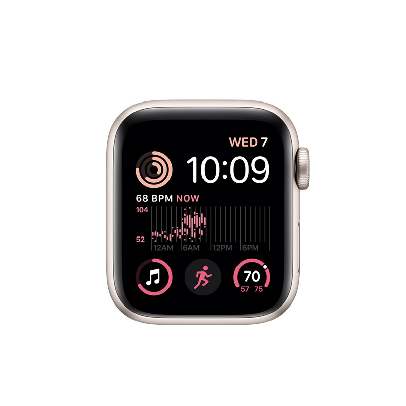 Käytetty Apple Watch SE Cellular (2nd Gen) (40mm) Starlight Black Sport Band