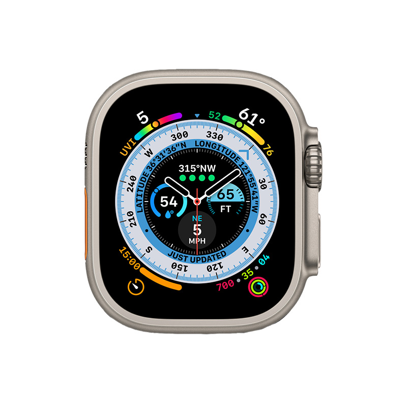 Käytetty Apple Watch Ultra Titanium Cellular (49mm) Titanium Black Sport Band