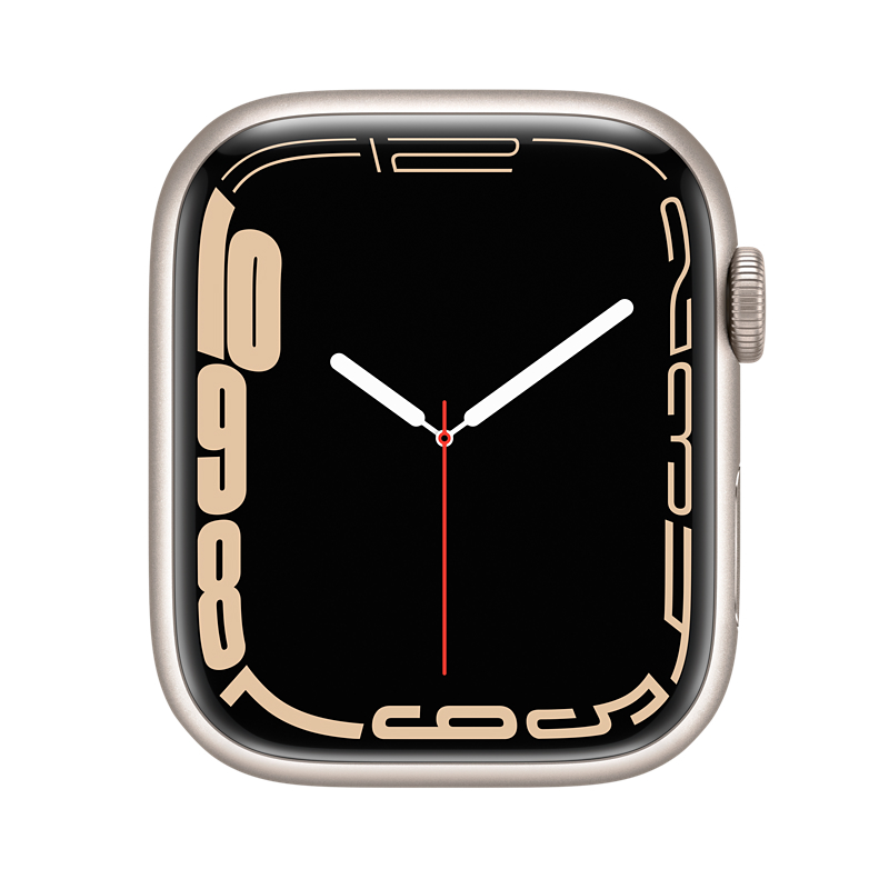 Käytetty Apple Watch Series 7 Aluminum Cellular (45mm) Starlight White Sport Band