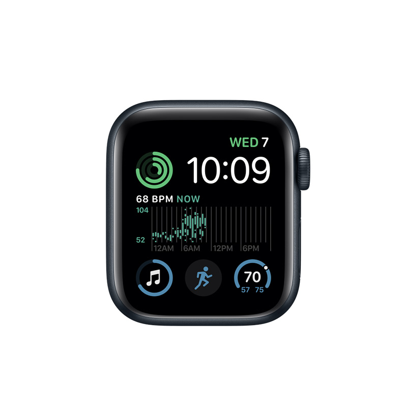 Käytetty Apple Watch SE (2nd Gen) (44mm) Midnight Midnight Sport Band