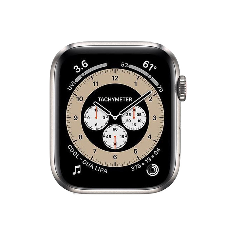 Käytetty Apple Watch Series 5 Titanium Cellular (40mm) Titanium Black Sport Band