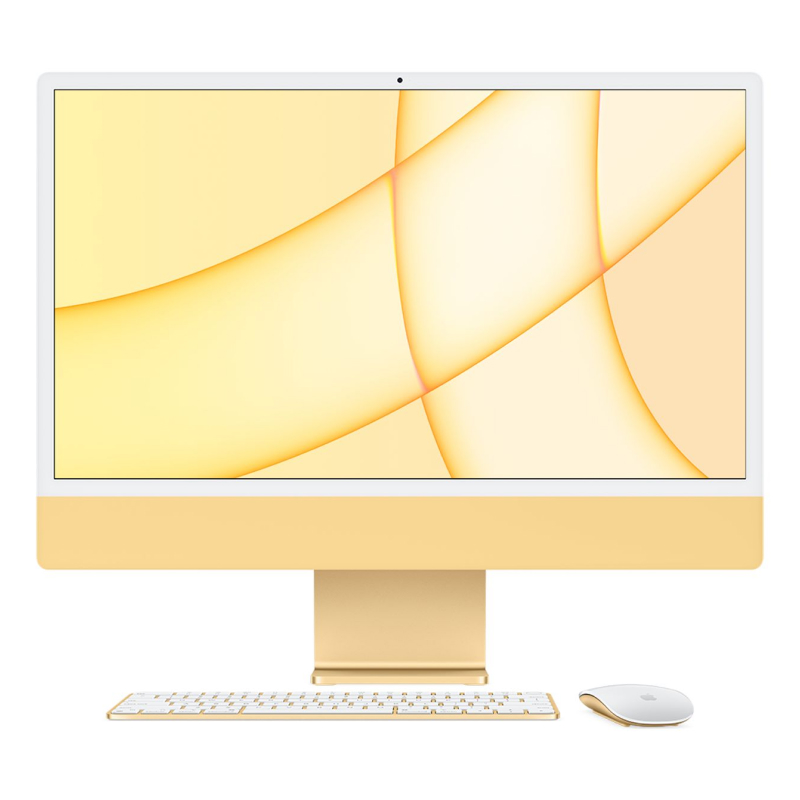 Käytetty iMac 24" M1 2021 (Apple M1 8-Core, 8 GB RAM, 256 GB SSD, 8-Core) Yellow 8 GB RAM - 256 GB SSD