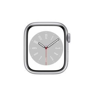 Watch Series 8 Aluminum Cellular (41mm), Silver, Black Sport Band