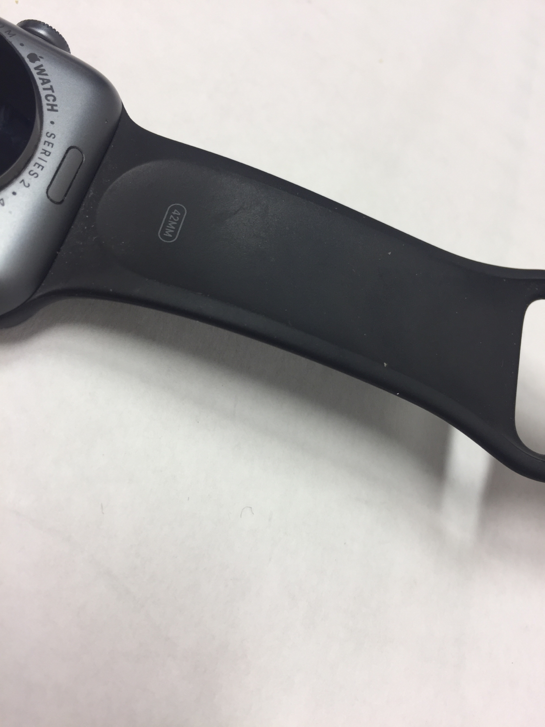 space gray aluminum sport band gray